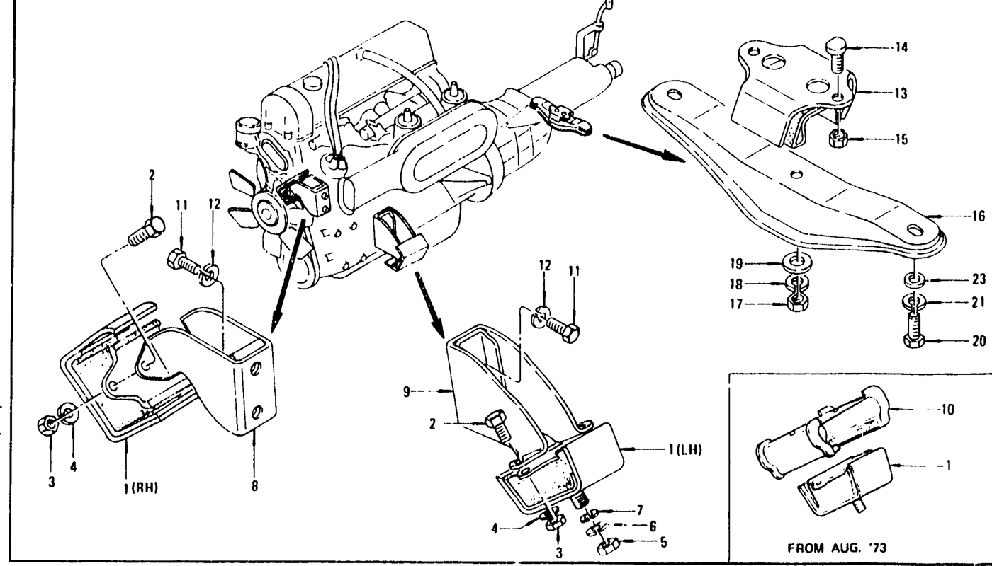 Diagram for ENGINE MOUNTING