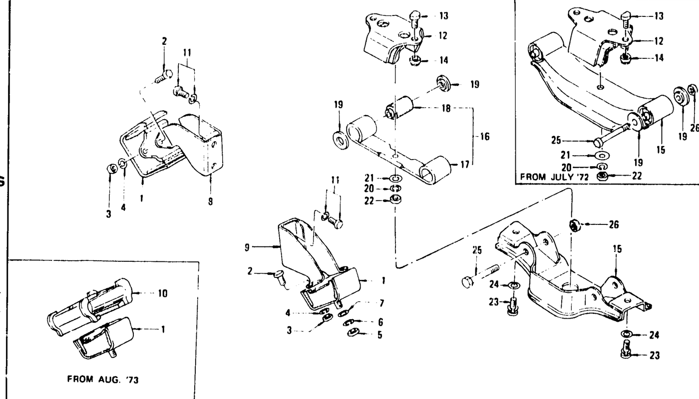 Diagram for ENGINE MOUNTING