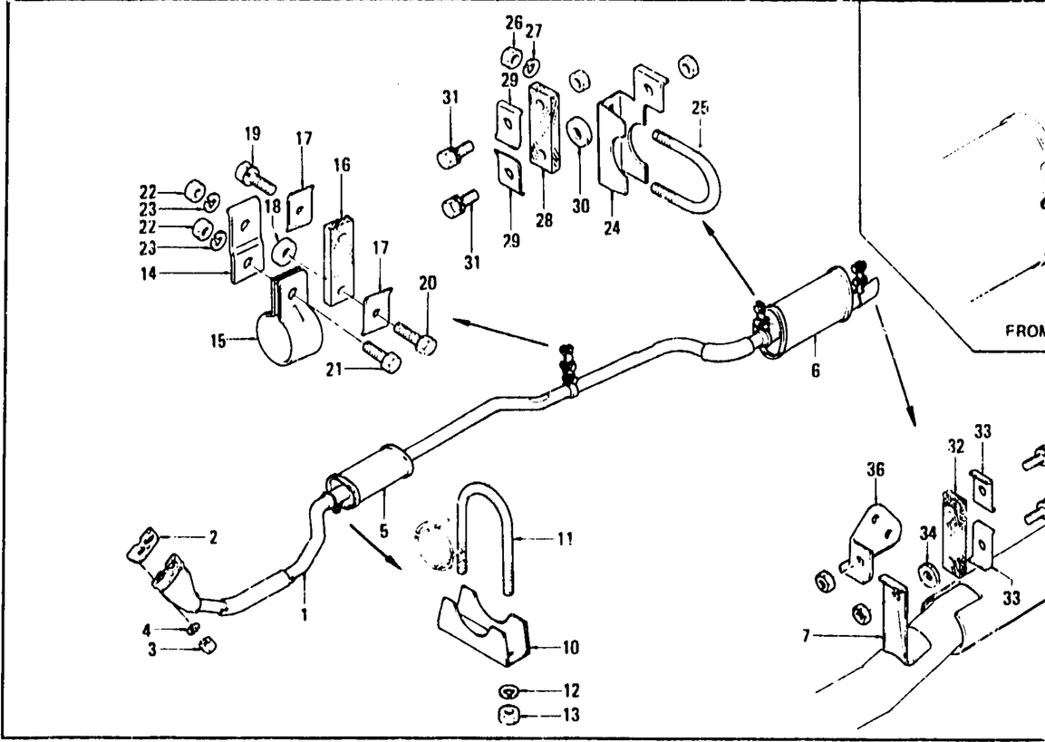 Diagram for EXHAUST TUBE & MUFFLER L24, L26