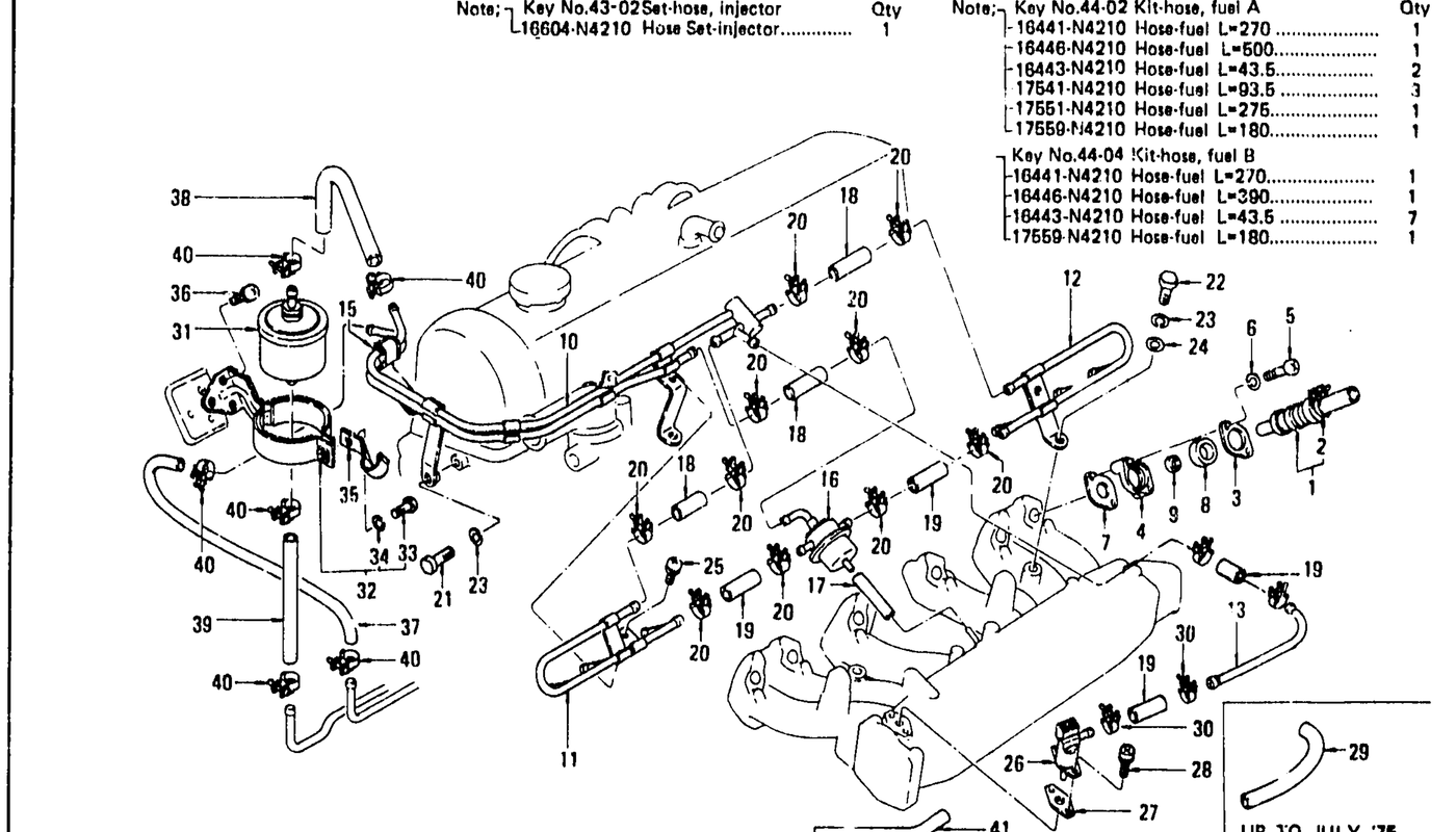 Diagram for E.F.I (1) -FUEL- L28E