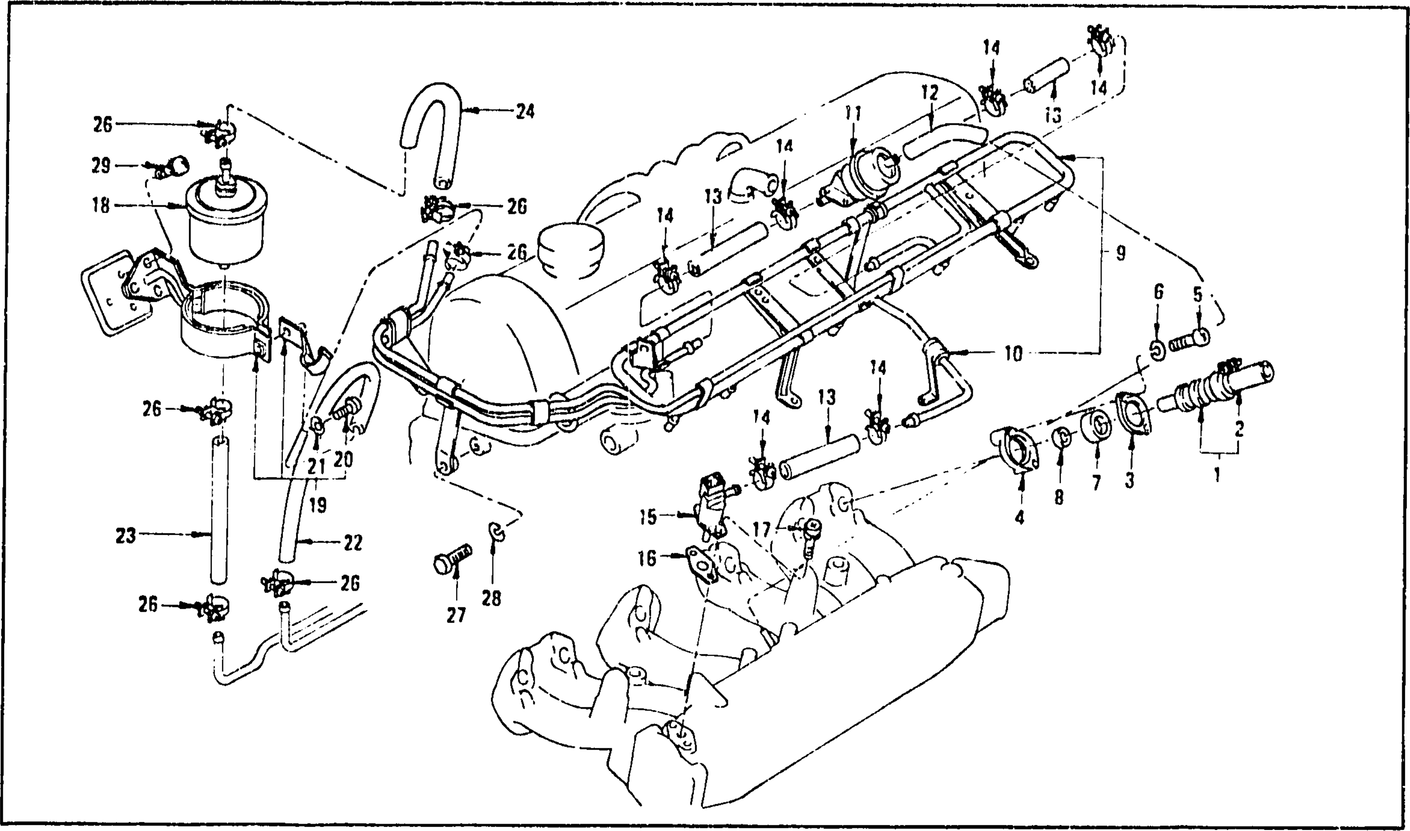 Diagram for E.F.I (1) -FUEL- L28E.