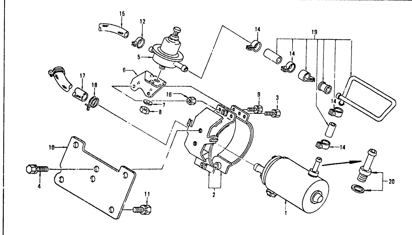 Diagram for FUEL PUMP & FUEL HOSE L28E