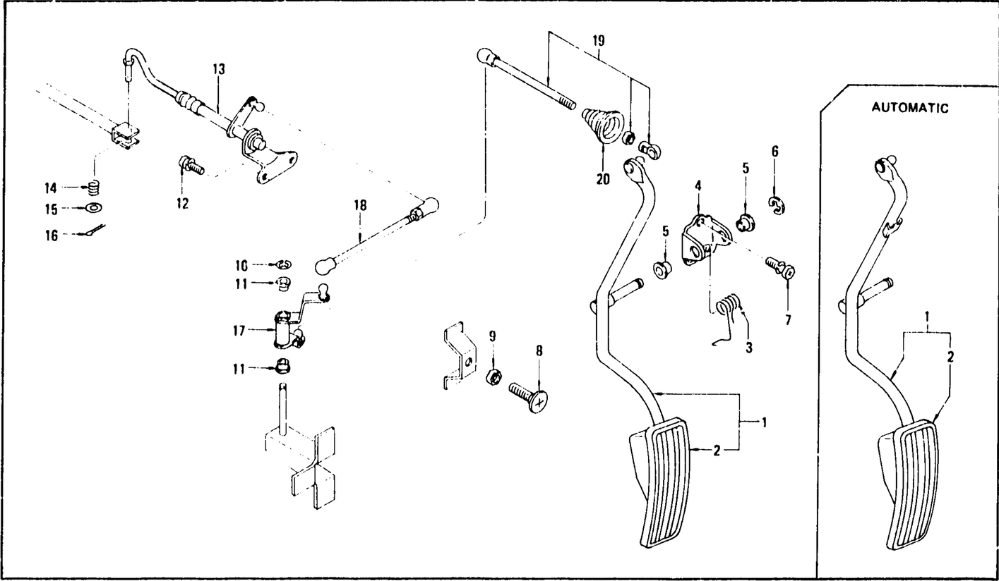 Diagram for ACCELERATOR L28E (FROM DEC. '74)