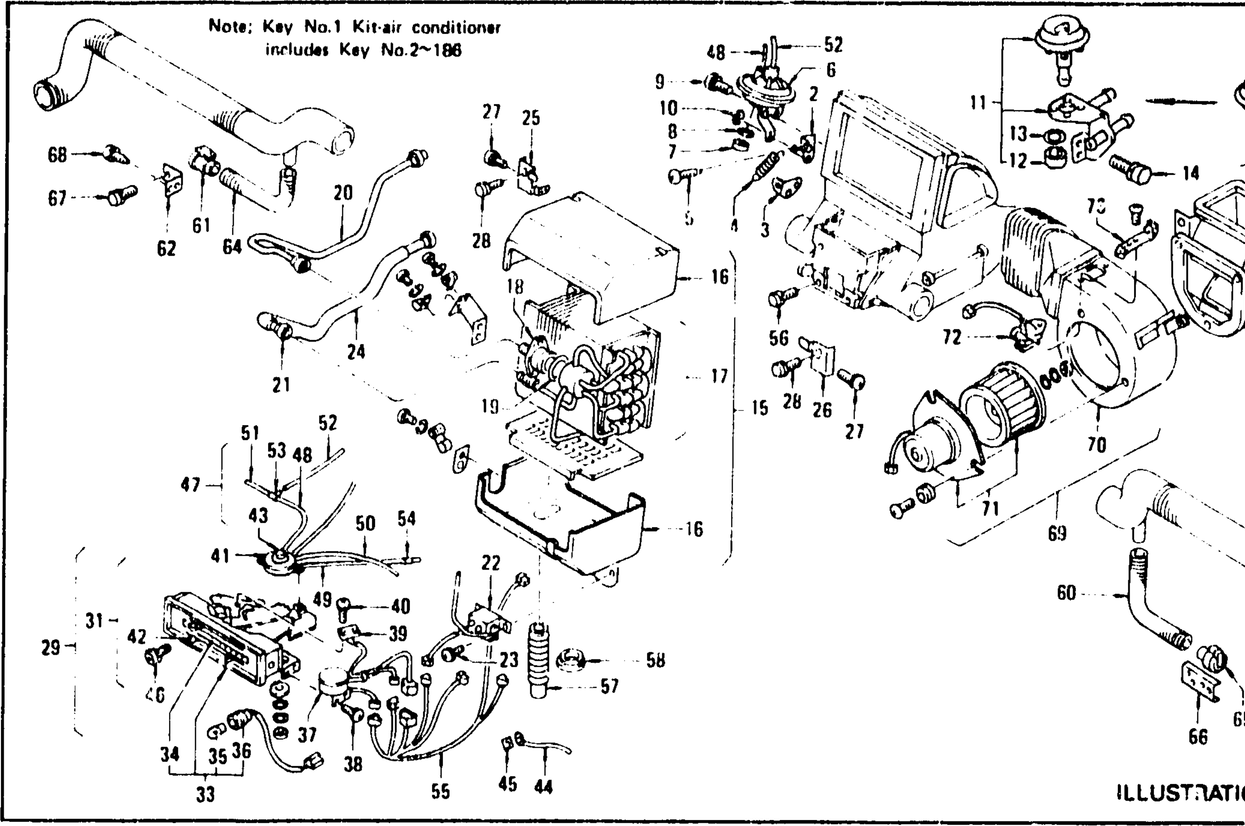 Diagram for AIR CONDITIONER (FROM AUG. '73)