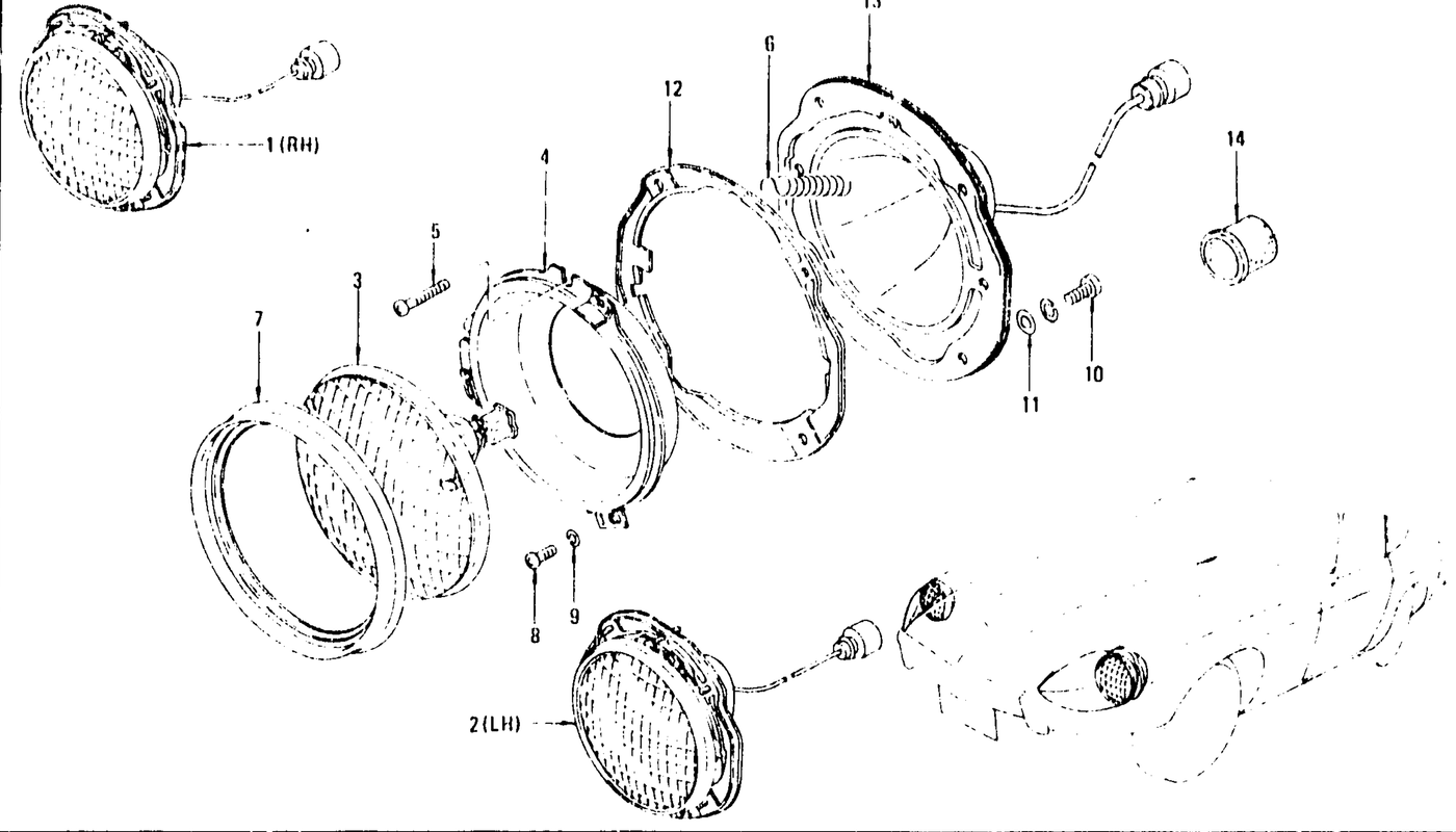 Diagram for HEAD LAMP