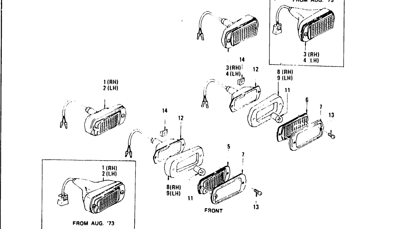 Diagram for SIDE MARKER LAMP