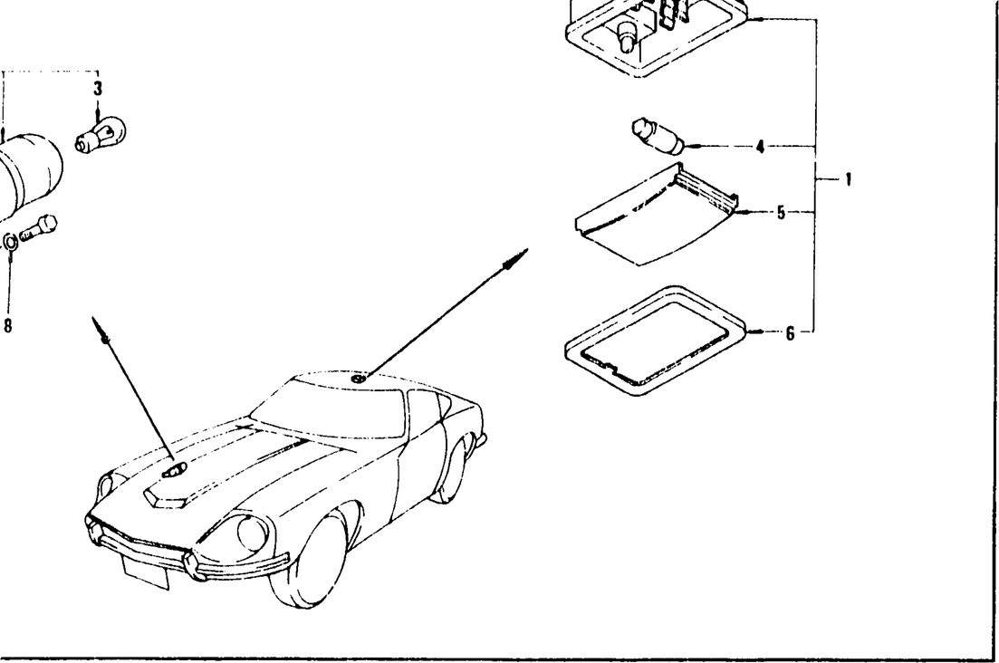 Diagram for ROOM LAMP & INSPECTION LAMP