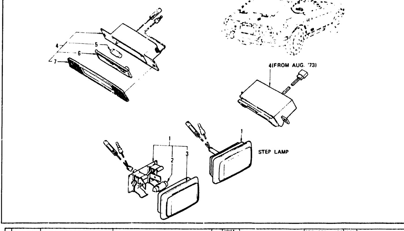 Diagram for STEP LAMP & MAP LAMP