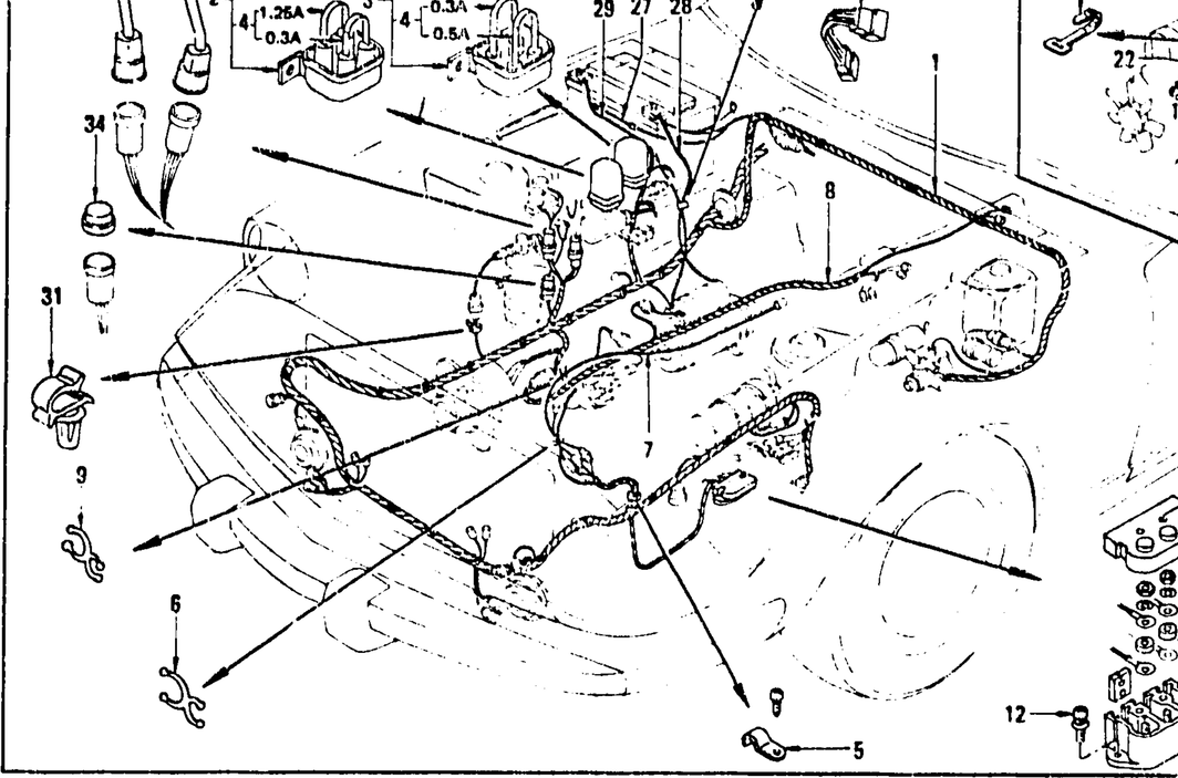 Diagram for WIRING (ENGINE ROOM)