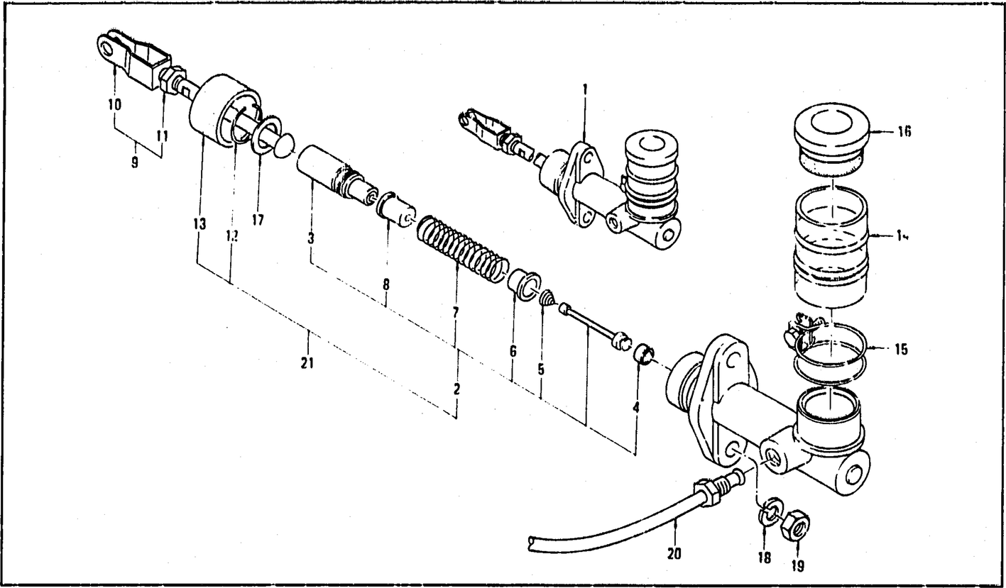 Diagram for CLUTCH MASTER CYLINDER