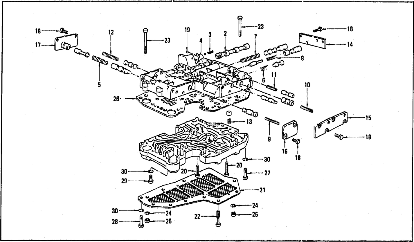 Diagram for TRANSMISSION CONTROL VALVE (AUTOMATIC) -3N71B- (FROM APRIL '71)