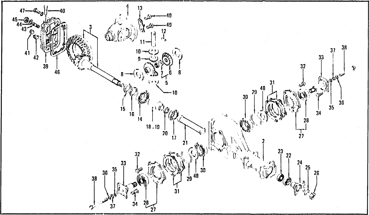 Diagram for DIFFERENTIAL GEAR, PINION & COVER - R180-