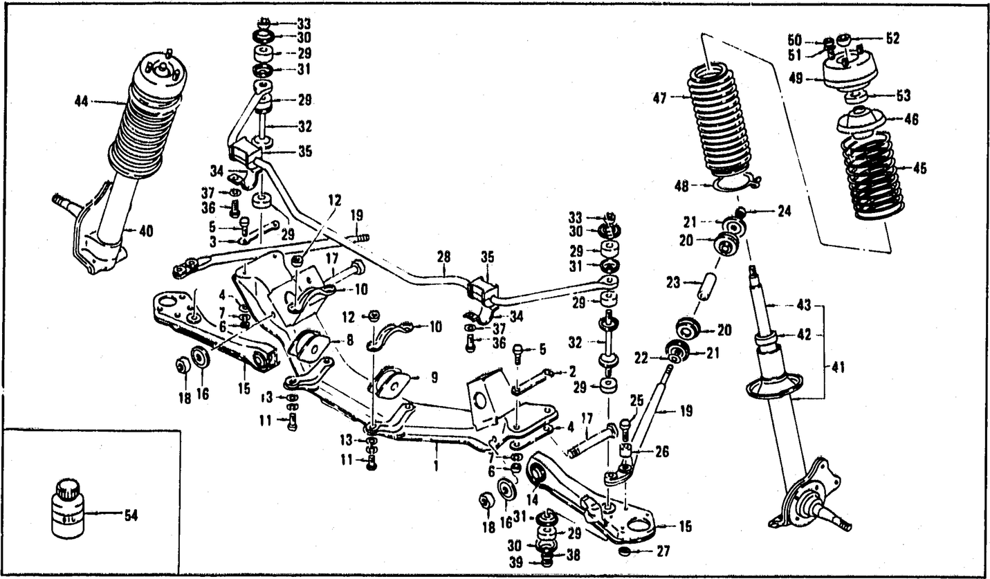 Diagram for FRONT SUSPENSION (STRUT & SHOCK ABSORBER)