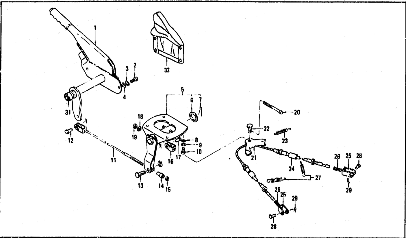 Diagram for HAND BRAKE & HAND BRAKE CABLE