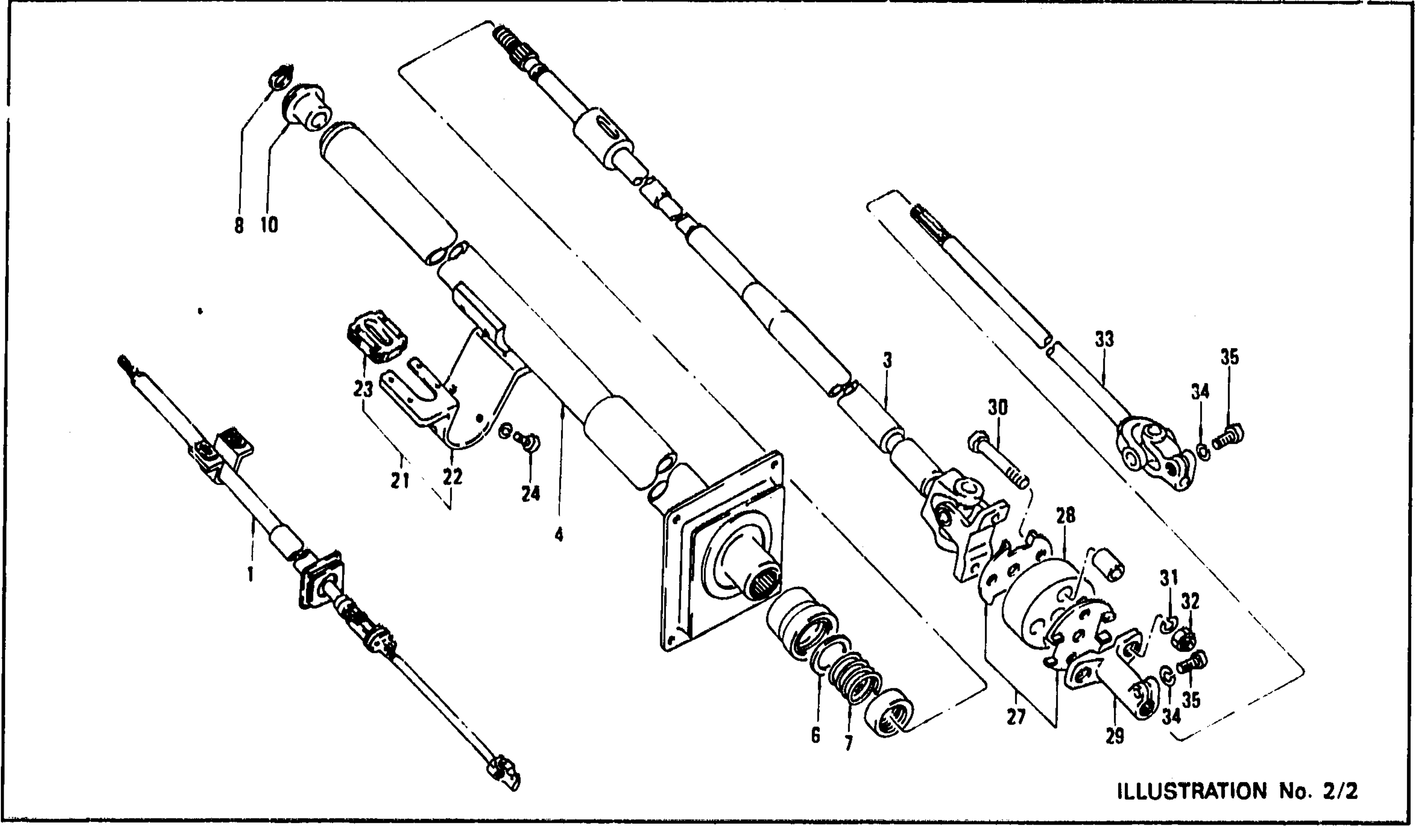 Diagram for STEERING COLUMN (COLLAPSIBLE TYPE)