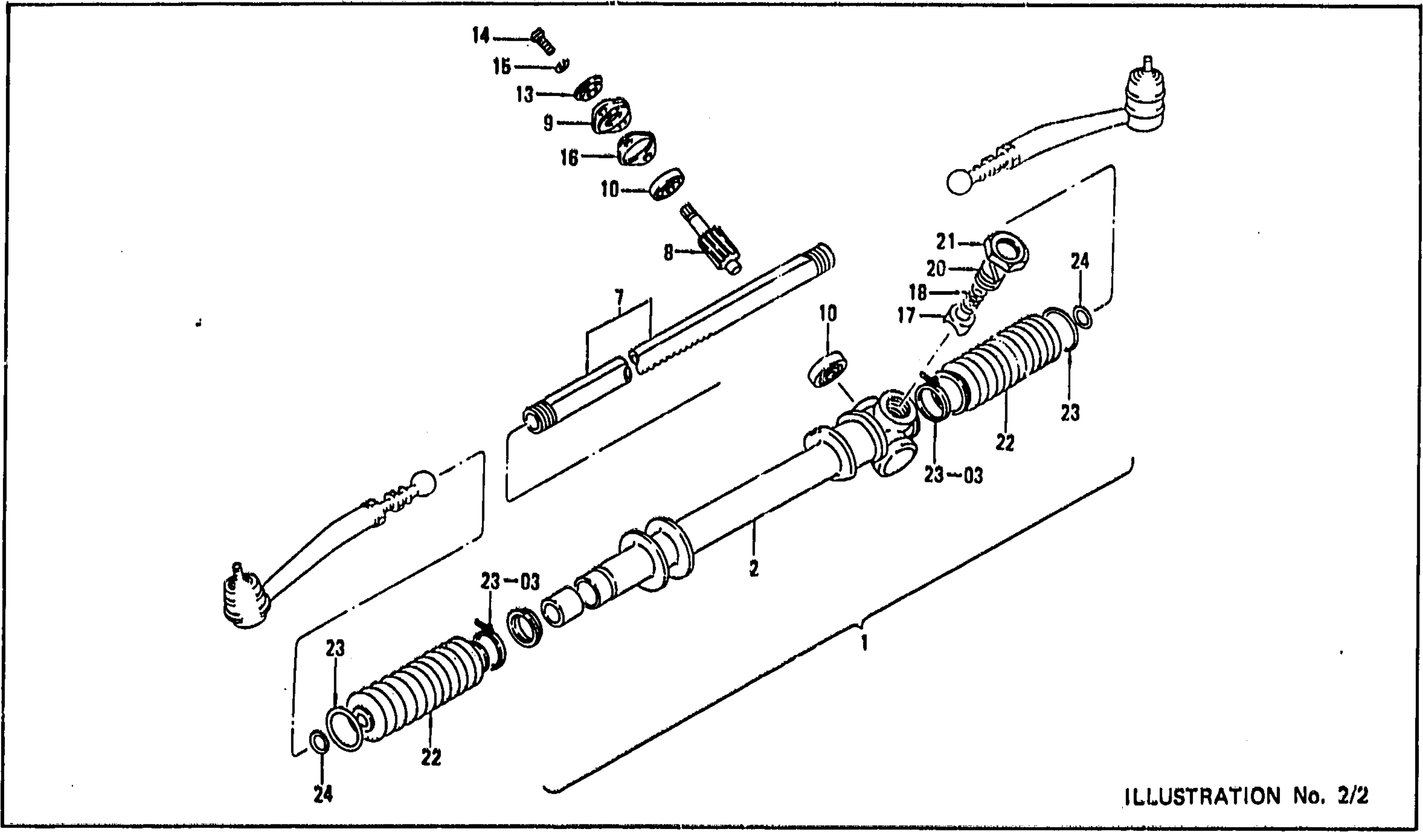 Diagram for STEERING GEAR (RACK & PINION TYPE)