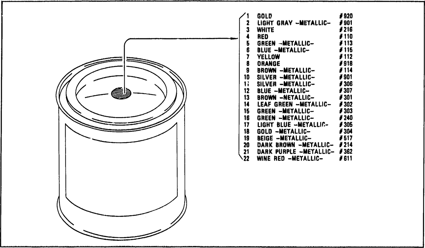 Diagram for TOUCH UP PAINT