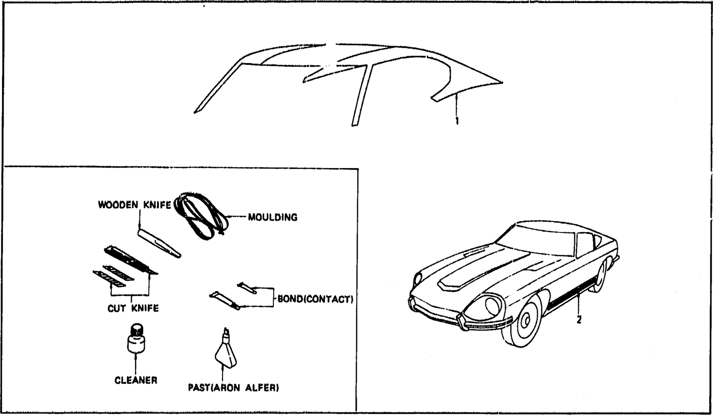 Diagram for LEATHER-TOP & RACING STRIP